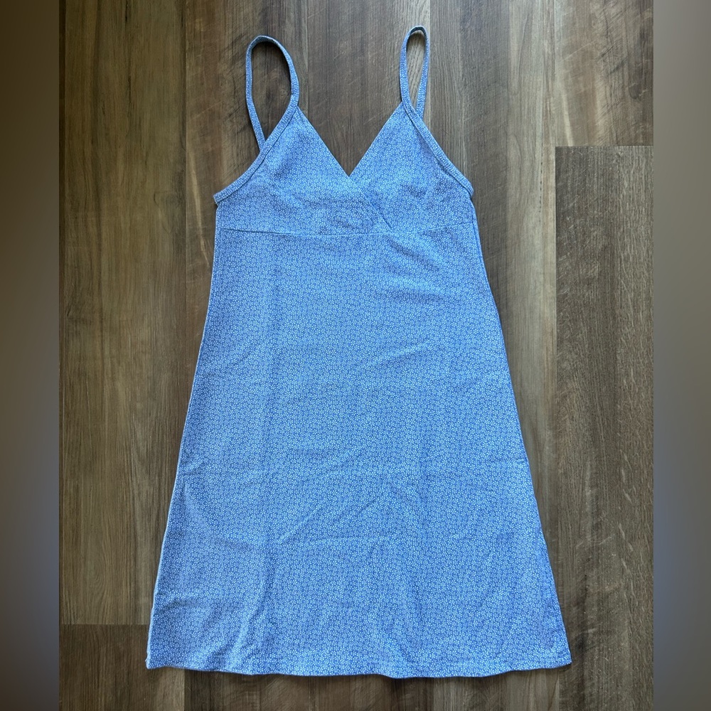 Brandy Melville Amara Dress Light Blue with White Daisies